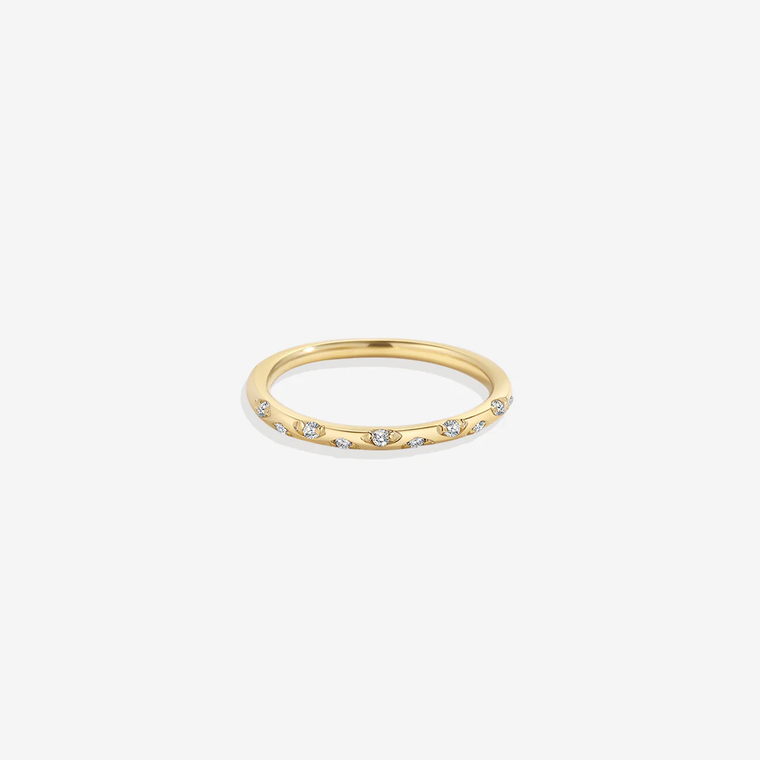 Dainty Constellation Birthstone Ring