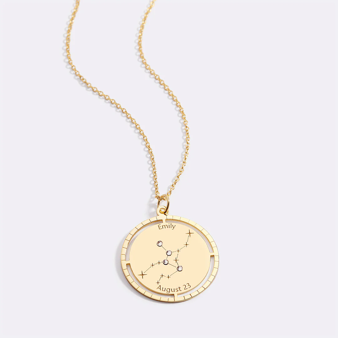Personalized Constellation Pendant Necklace