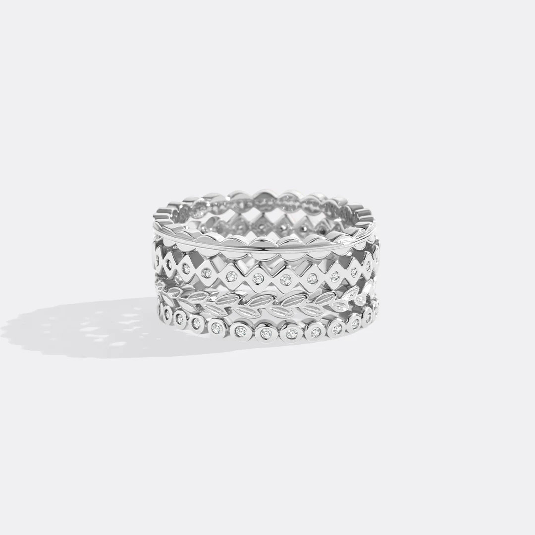 Dainty Gold Mini Ring Set