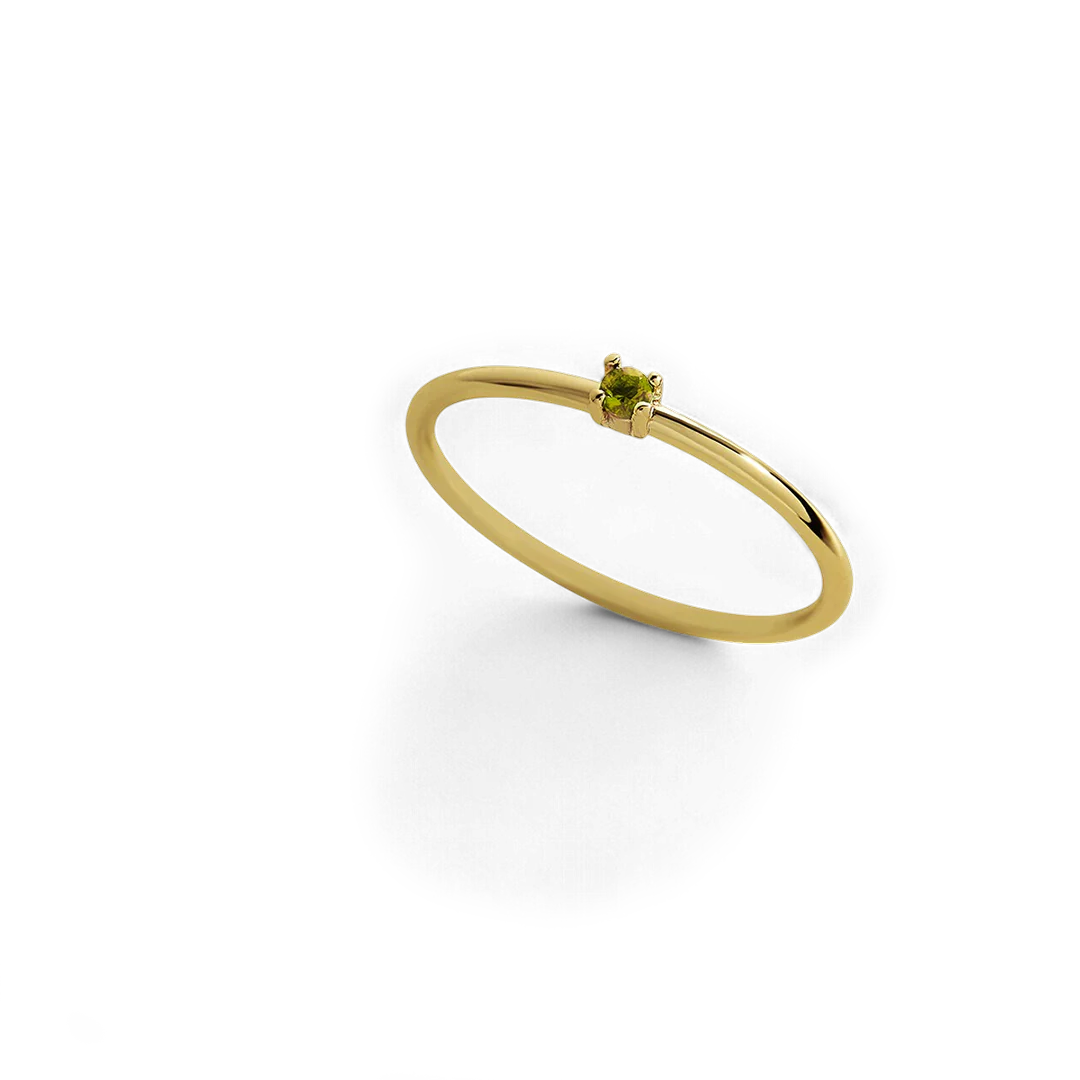 Super Dainty Birthstone Stacking Ring