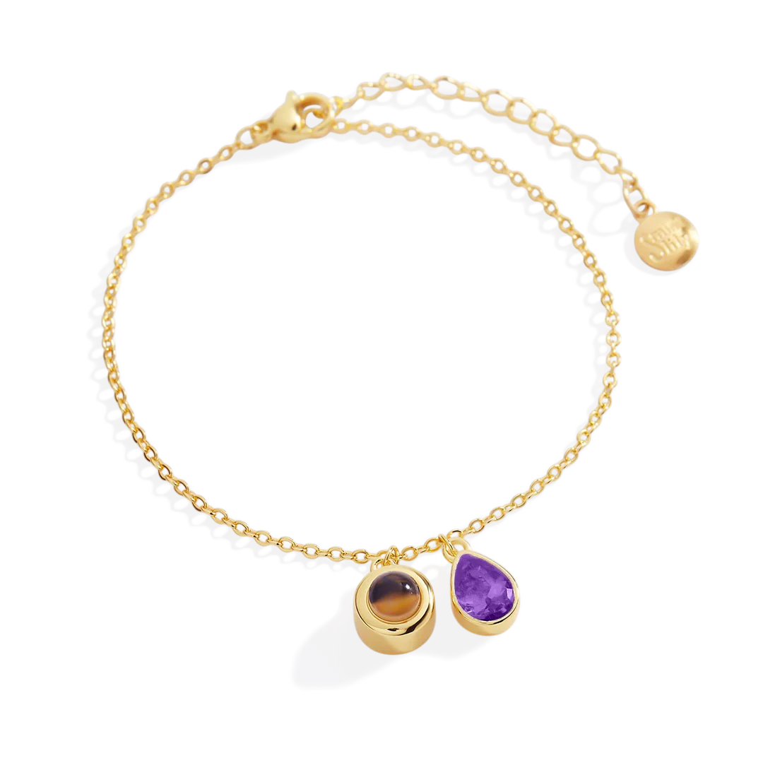 Birthstone Photo Bracelet