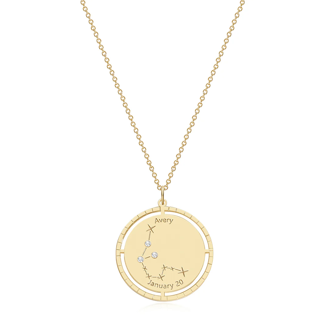Personalized Constellation Pendant Necklace