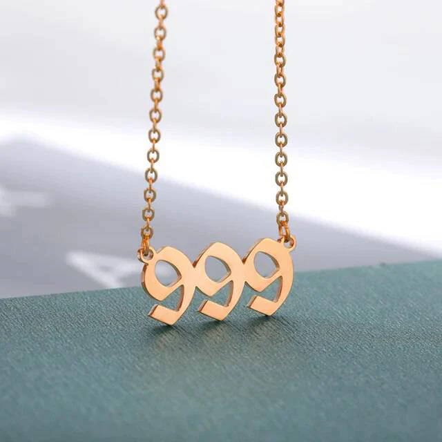 Dainty Angel Number Necklace