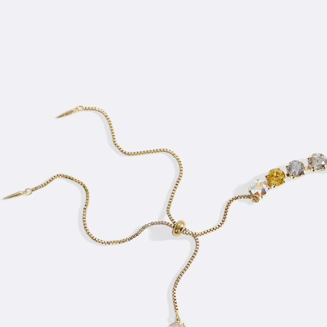 Ombré Crystal Adjustable Necklace