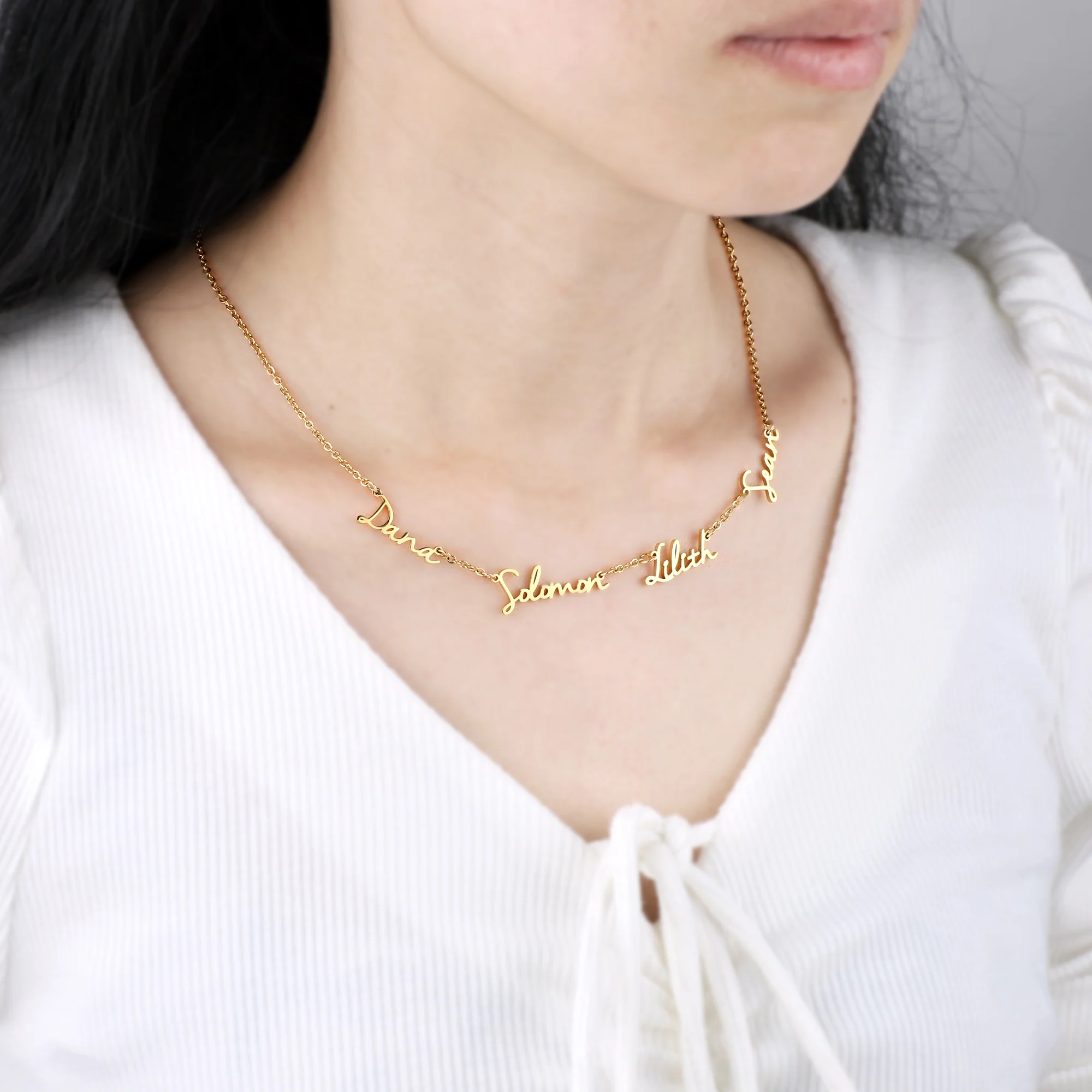 Fairy Multiple Name Necklace | Add Up to 4 Names