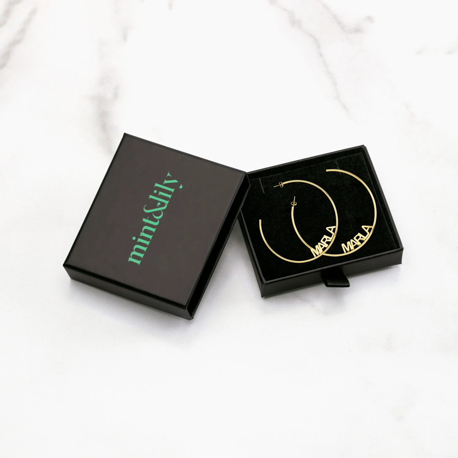 Personalized Name Hoop Earrings