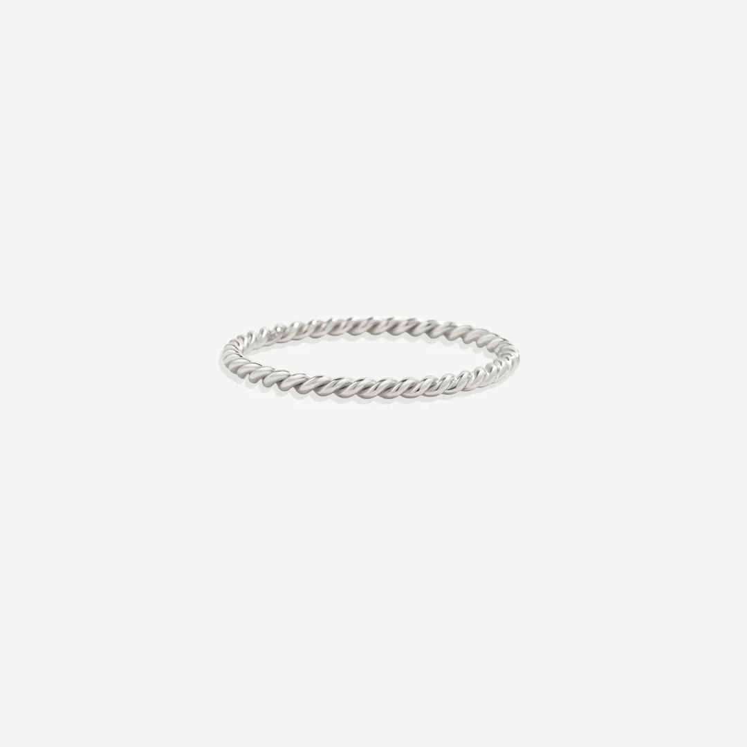 Dainty Braided Stacking Ring