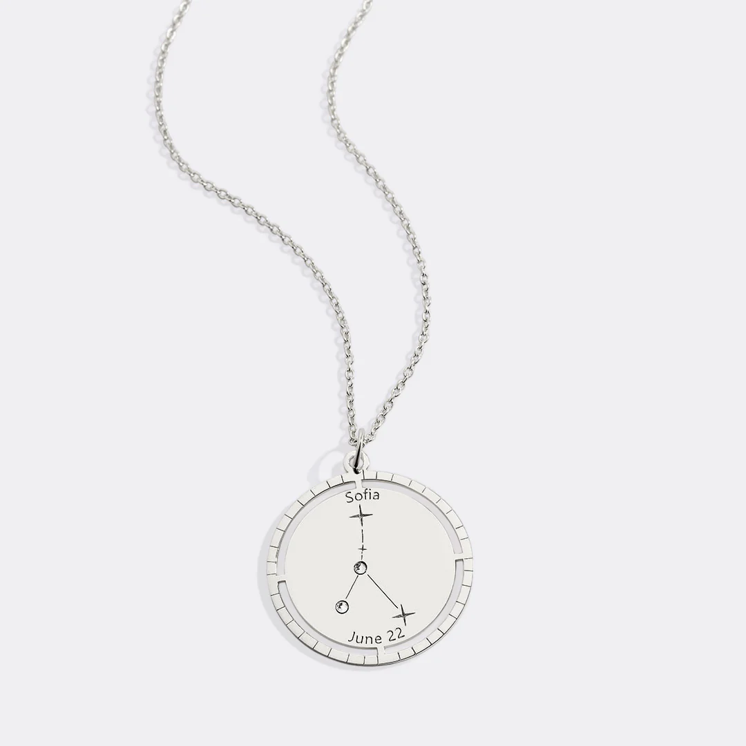 Personalized Constellation Pendant Necklace