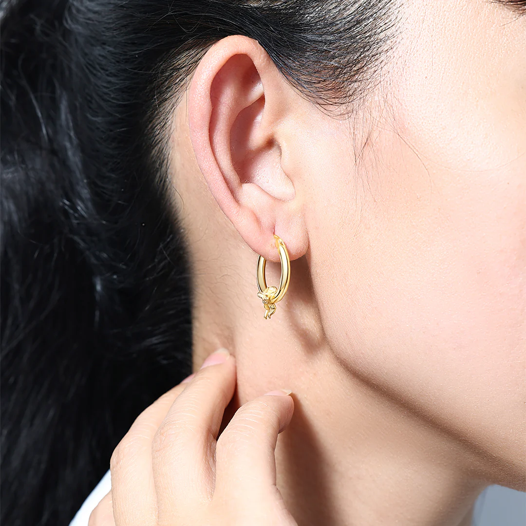 Cherub Gold Hoops