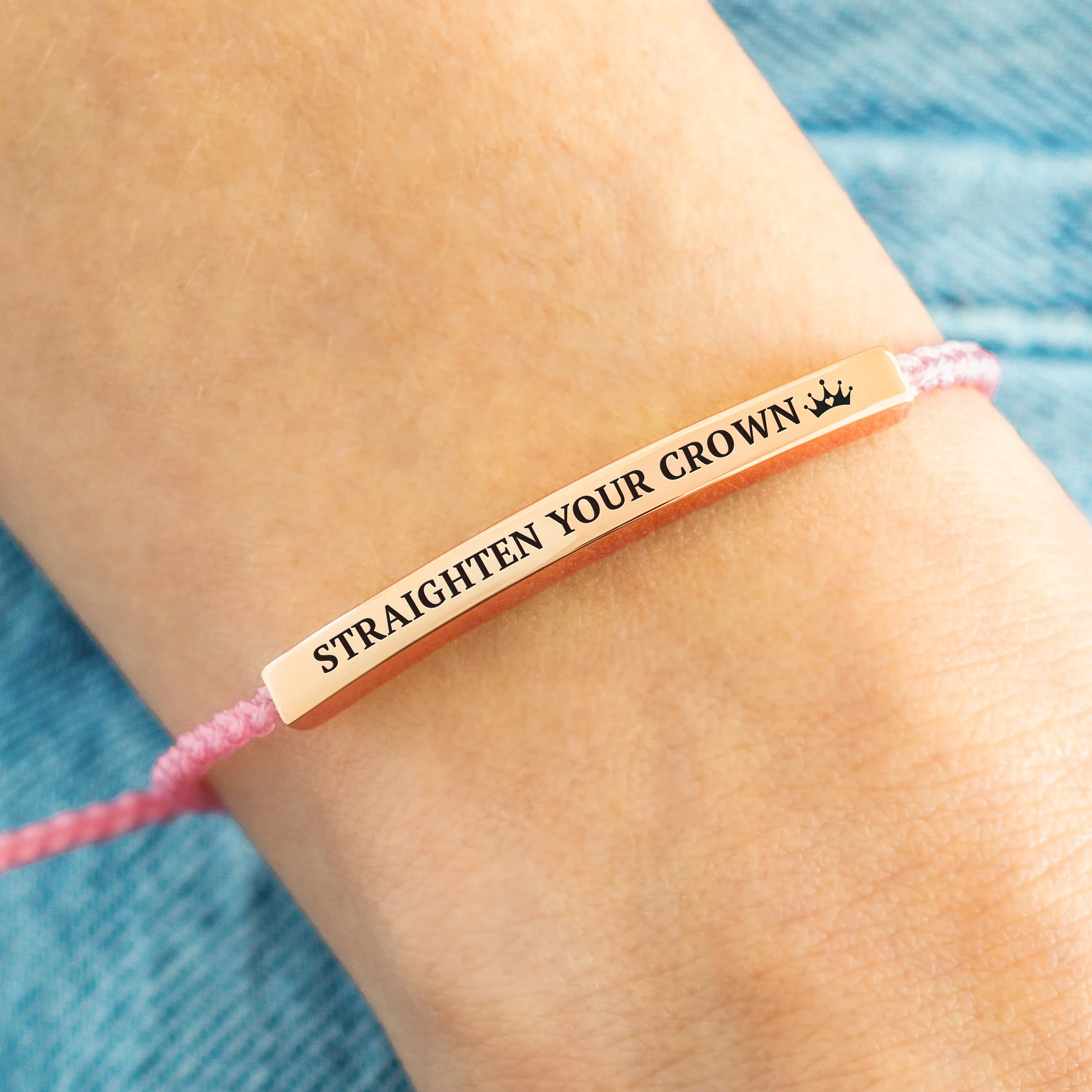 Remember Who You Are and Straighten Your Crown Inspire Bracelet