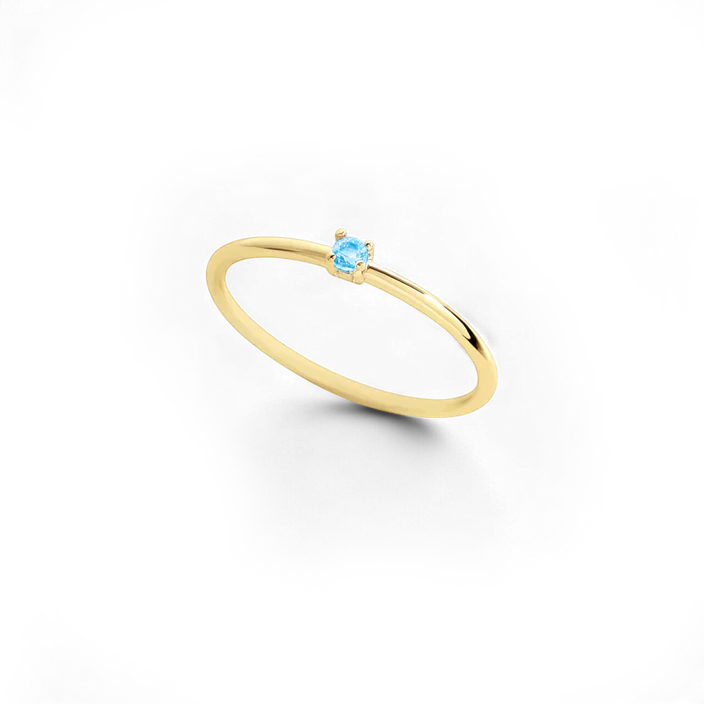 Super Dainty Birthstone Stacking Ring