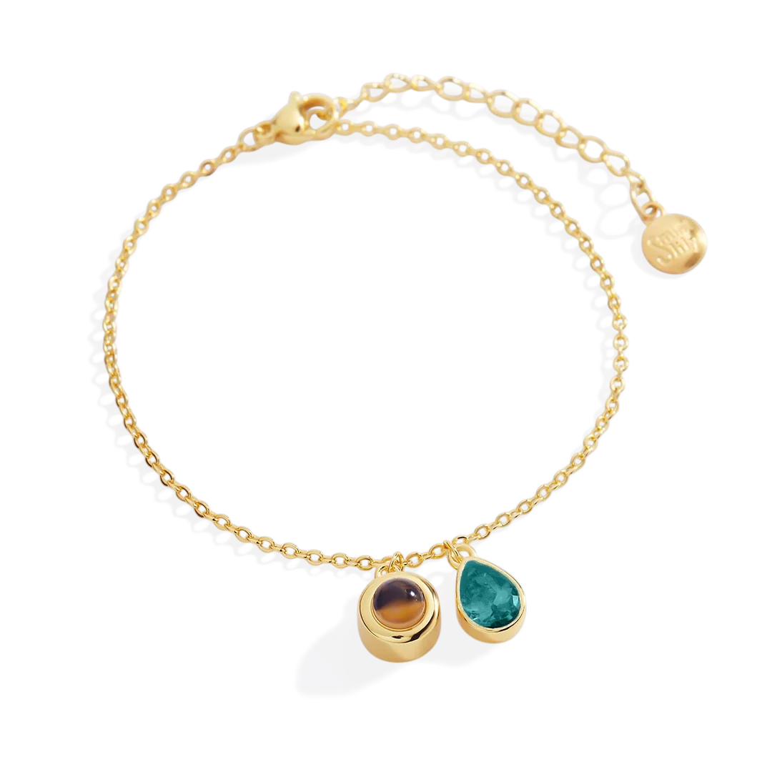 Birthstone Photo Bracelet