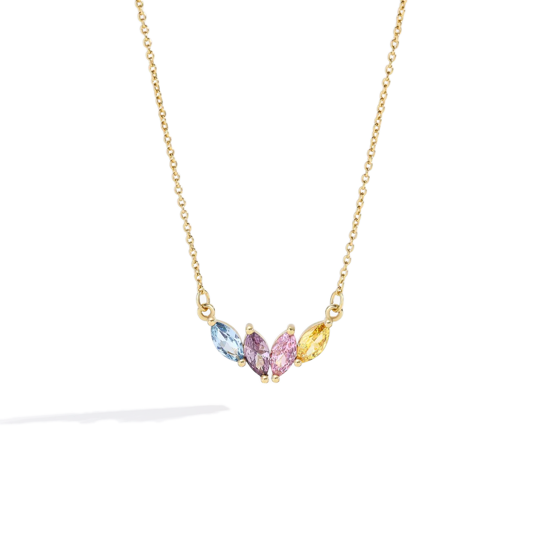 Elegant Family Birthstone Necklace