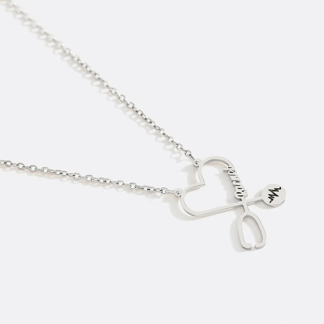 Stethosope Name Necklace