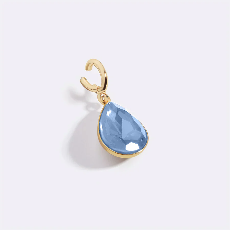 Teardrop Birthstone Charm