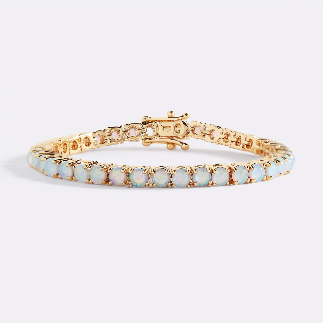 Blue Opal Tennis Bracelet