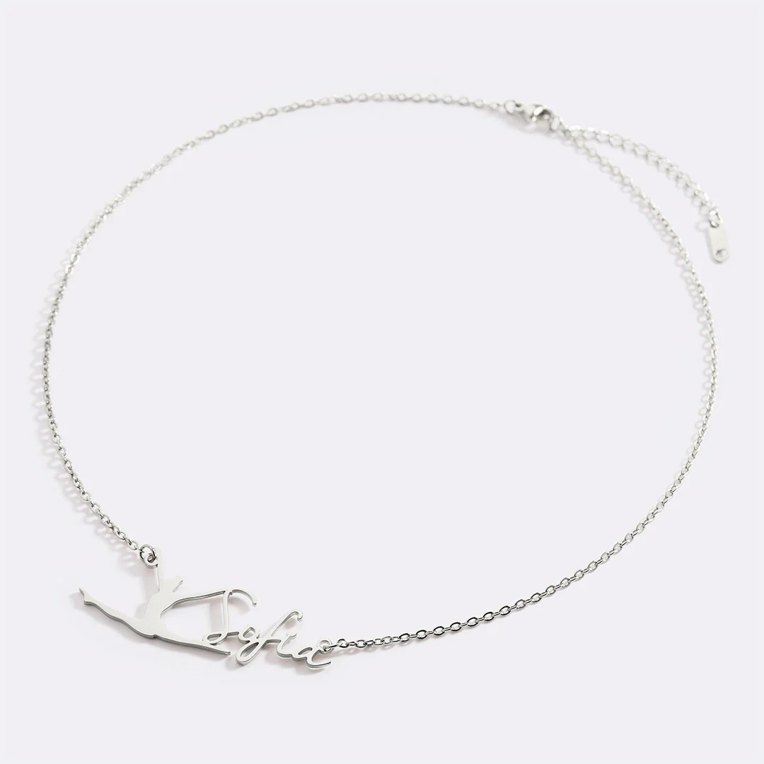 Custom Gymnast Name Pendant