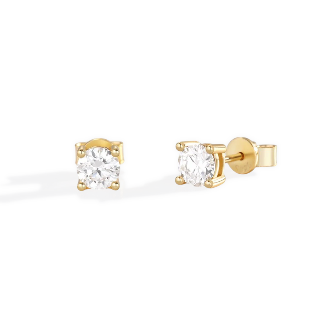 Classic Diamond Stud Earrings
