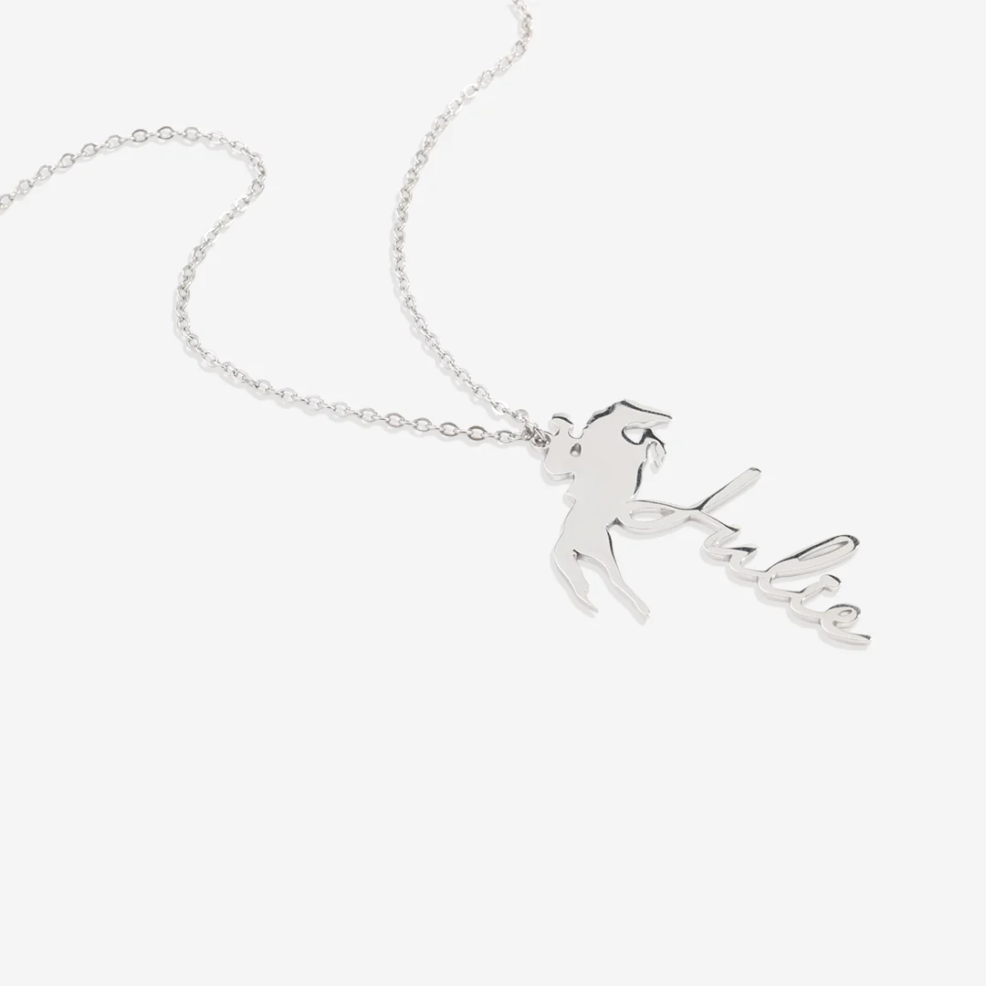 Equestrian Name Necklace