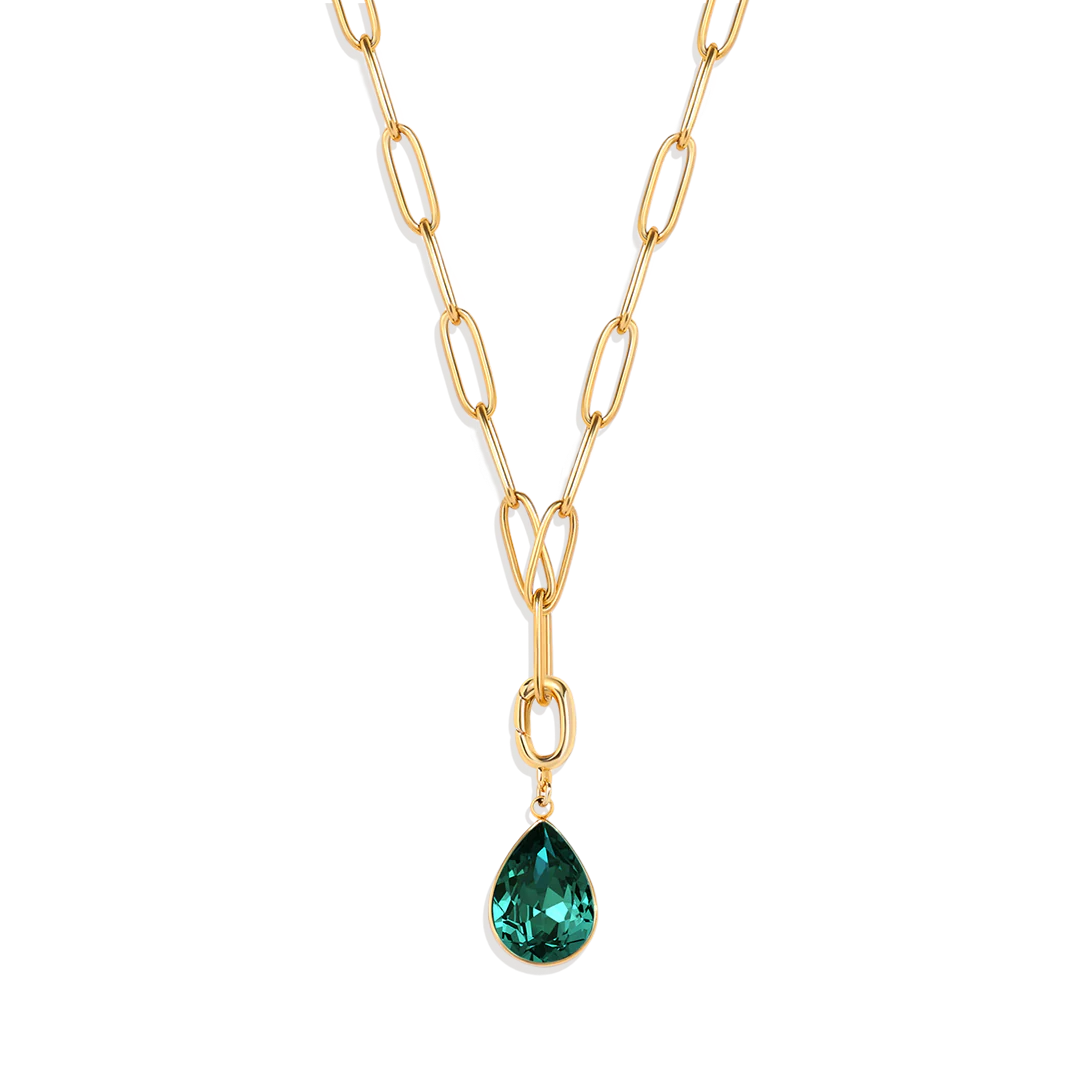 Teardrop Birthstone Charm