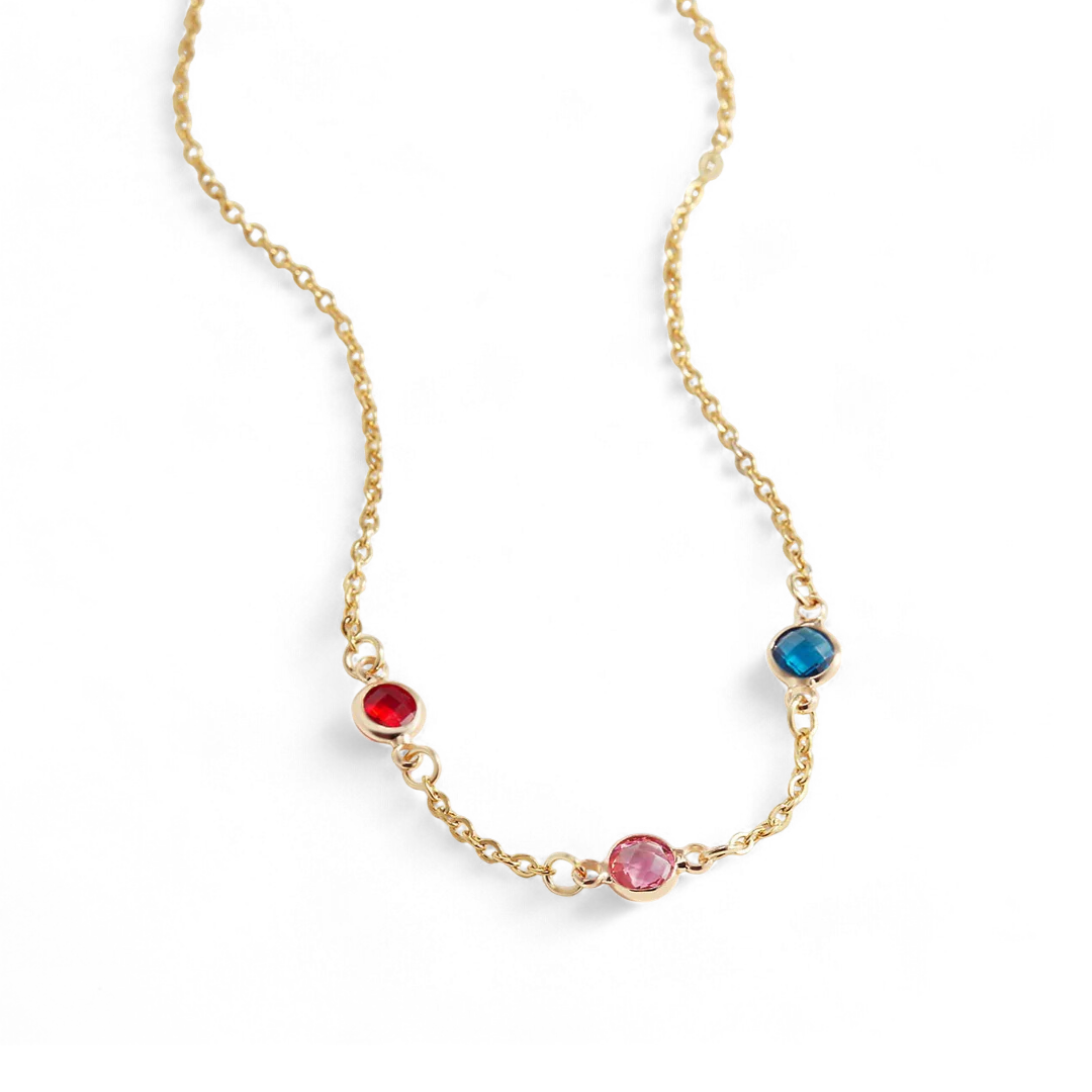 Multi-Stone Birthstone Necklace