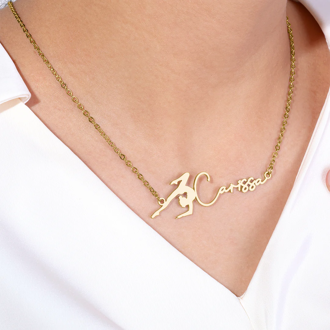 Personalized Gymnastics Necklace