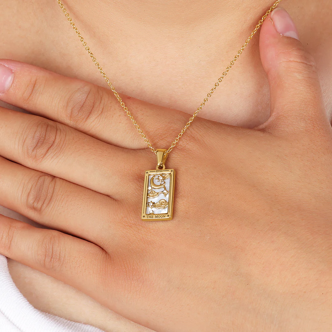 The Moon Tarot Necklace