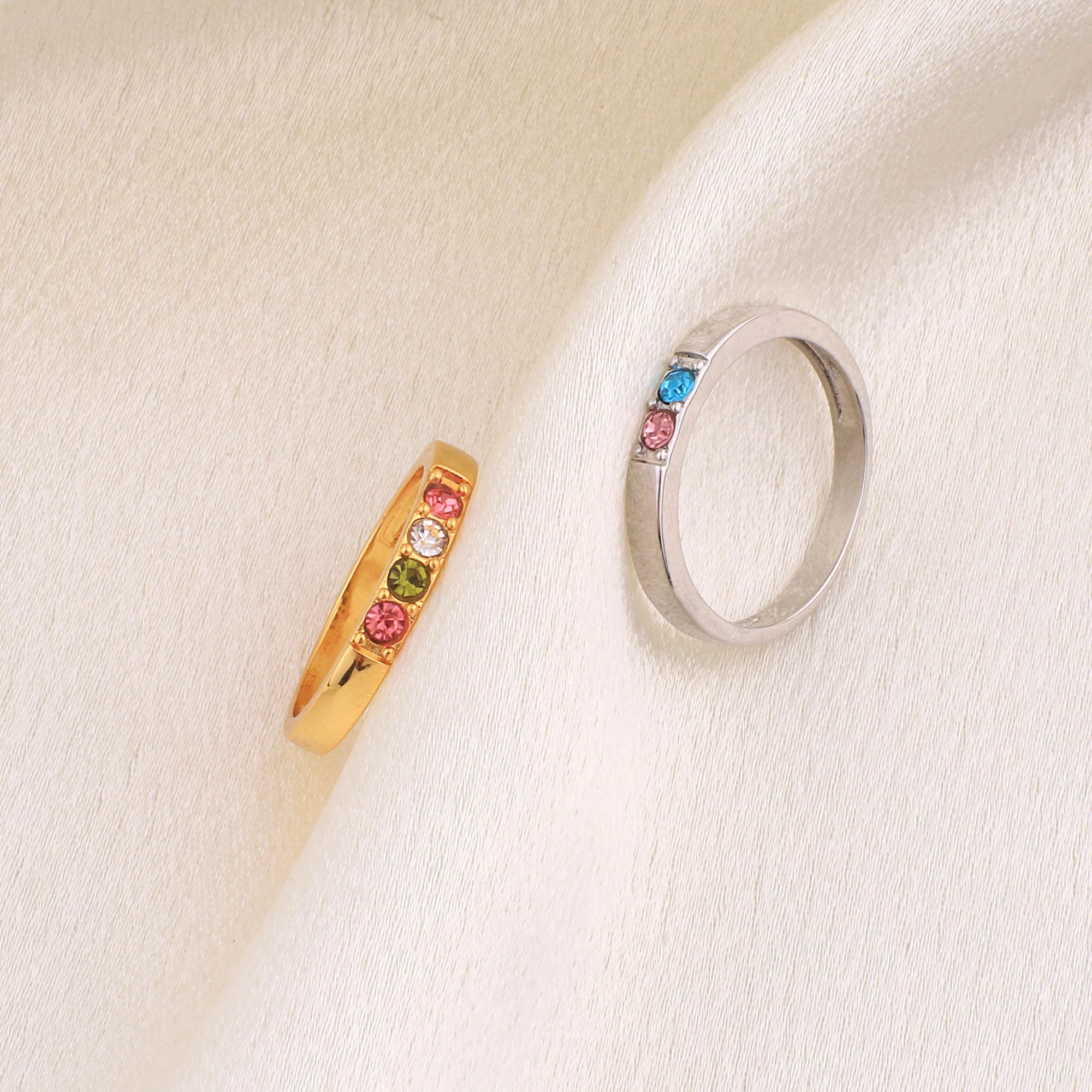 Stackable Birthstones Band Ring