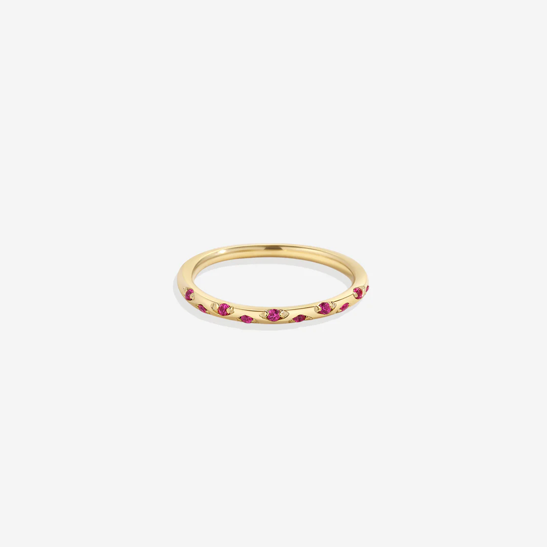 Dainty Constellation Birthstone Ring