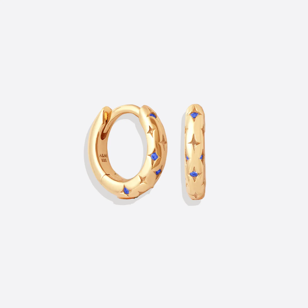 Falling Stars Huggie Hoop Earrings