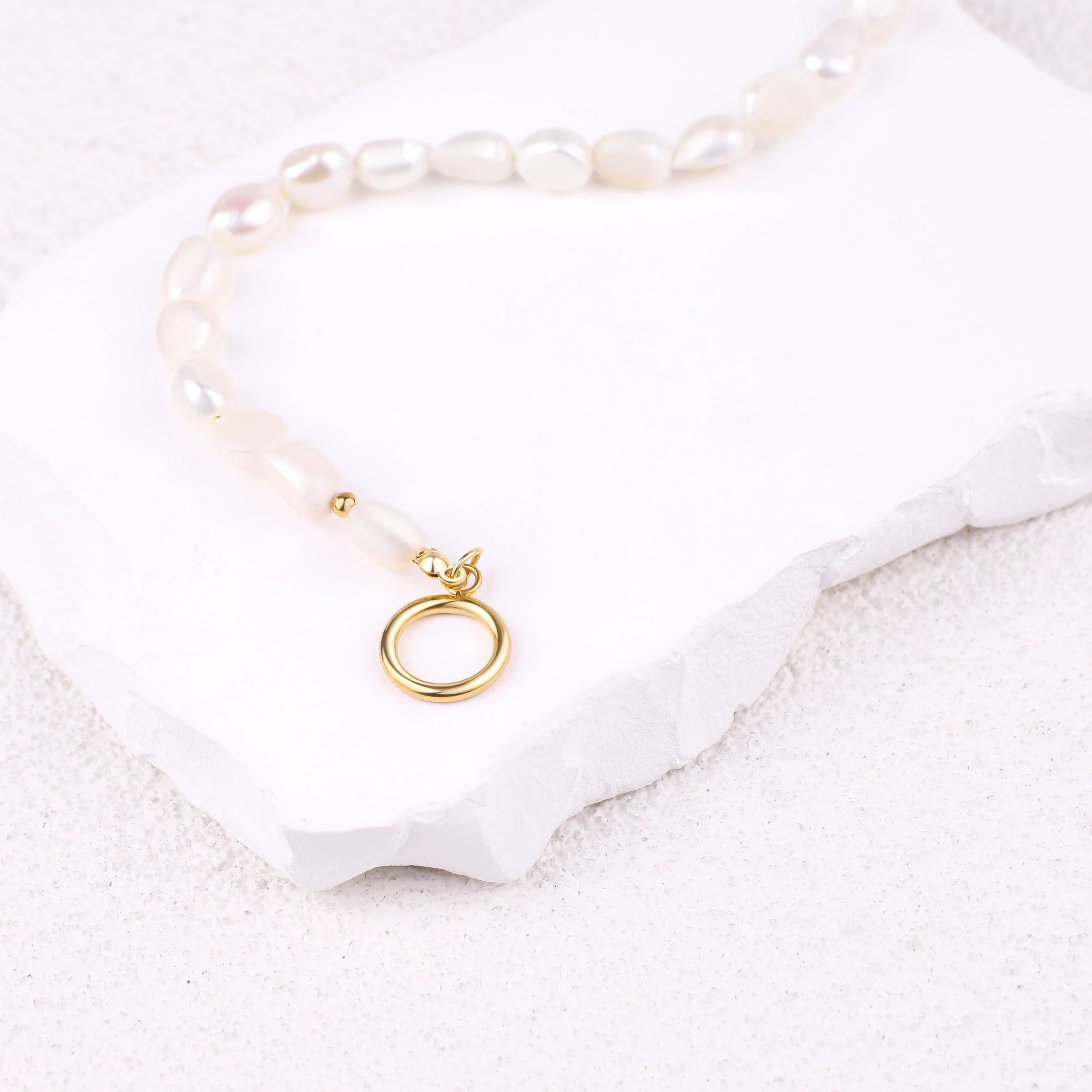 Half Chain Pearl Necklace