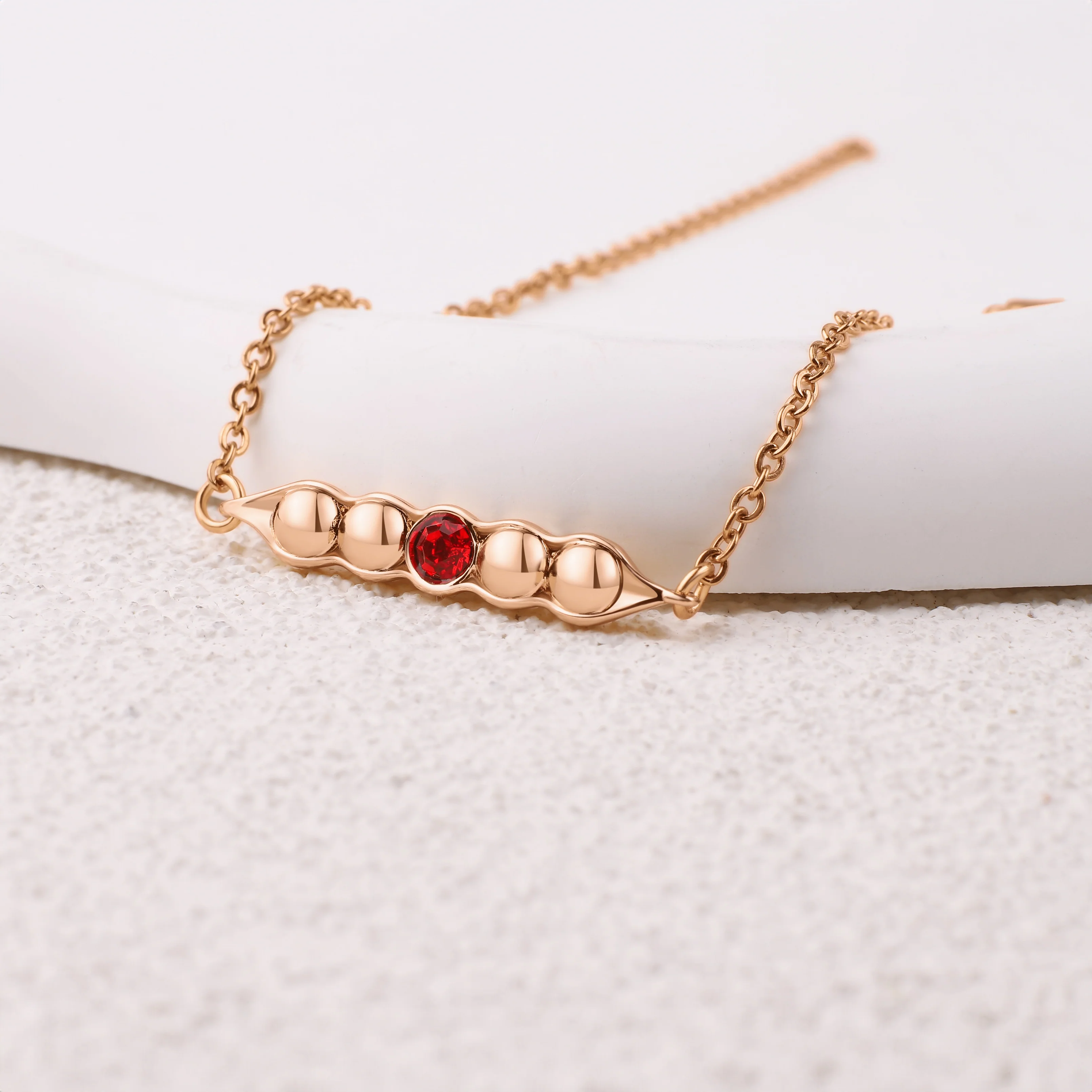 Peas in a Pod Birthstone Bracelet