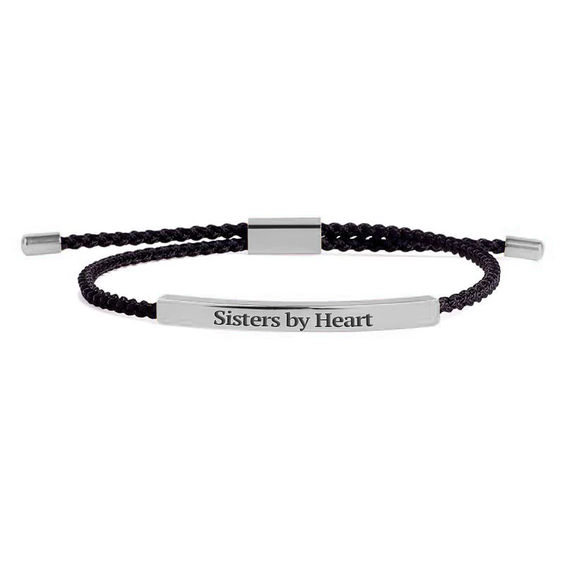 Not Sisters By Blood But Sisters By Heart Inspire Bracelet