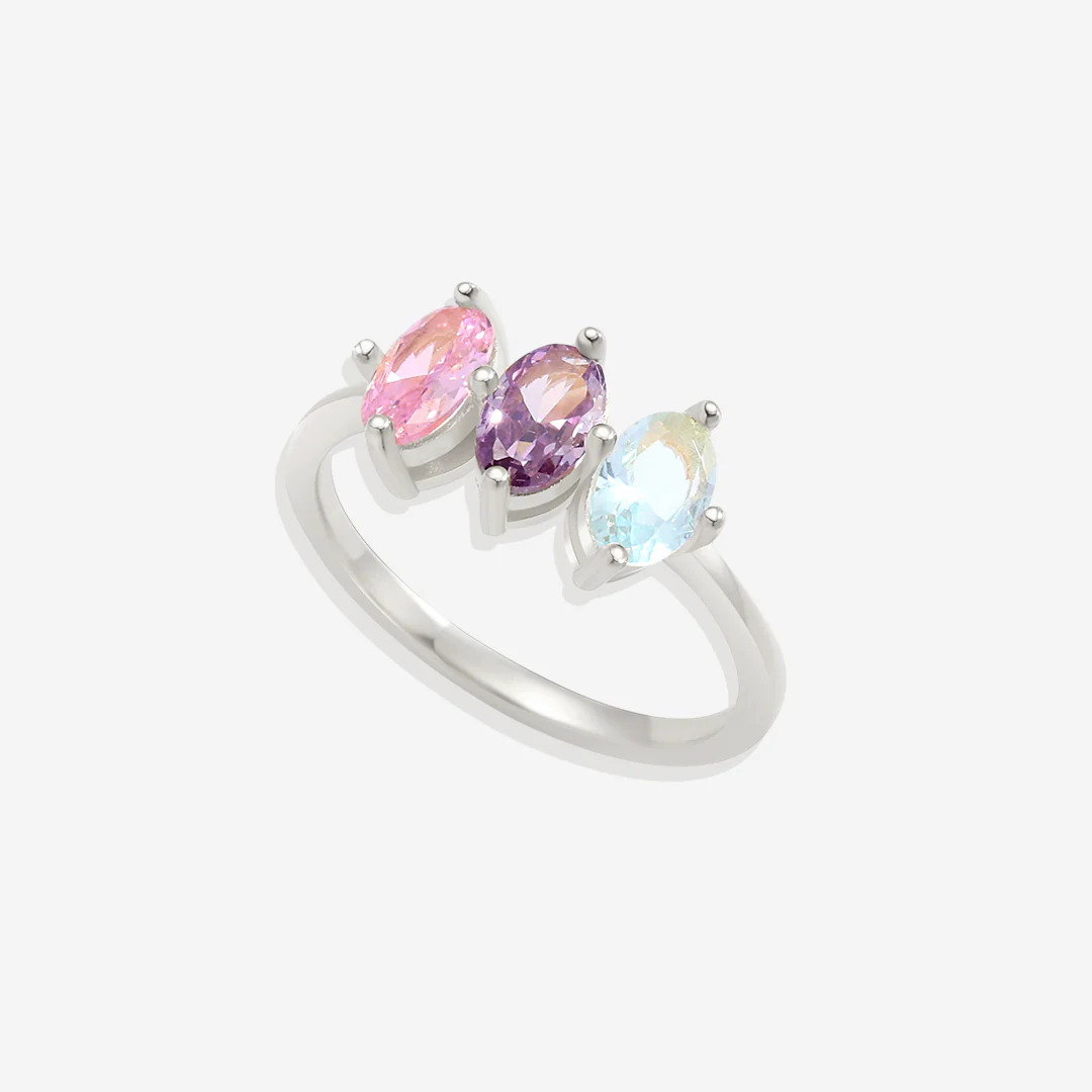 Birthstone Marquis-Cut Ring