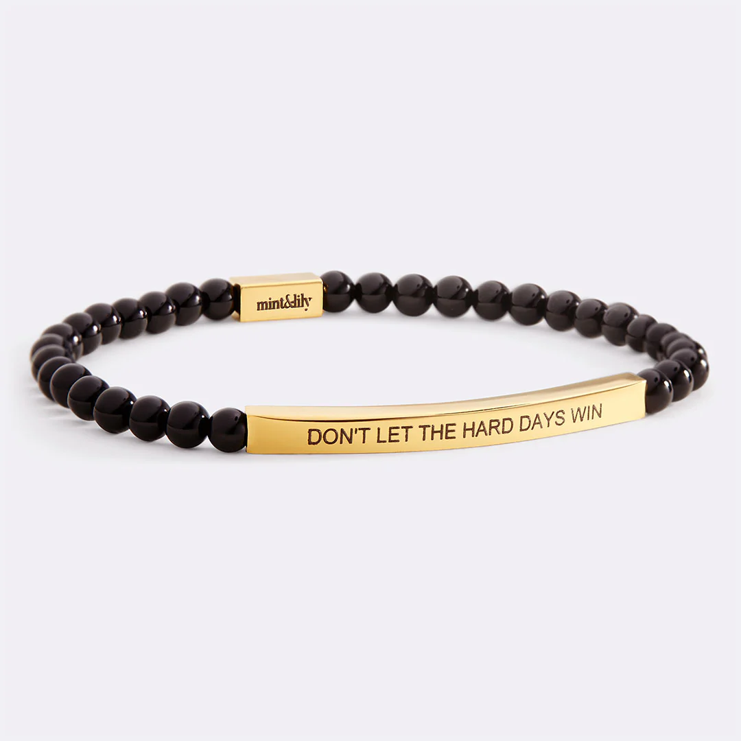 Don't Let The Hard Days Win Beaded Inspire Bracelet