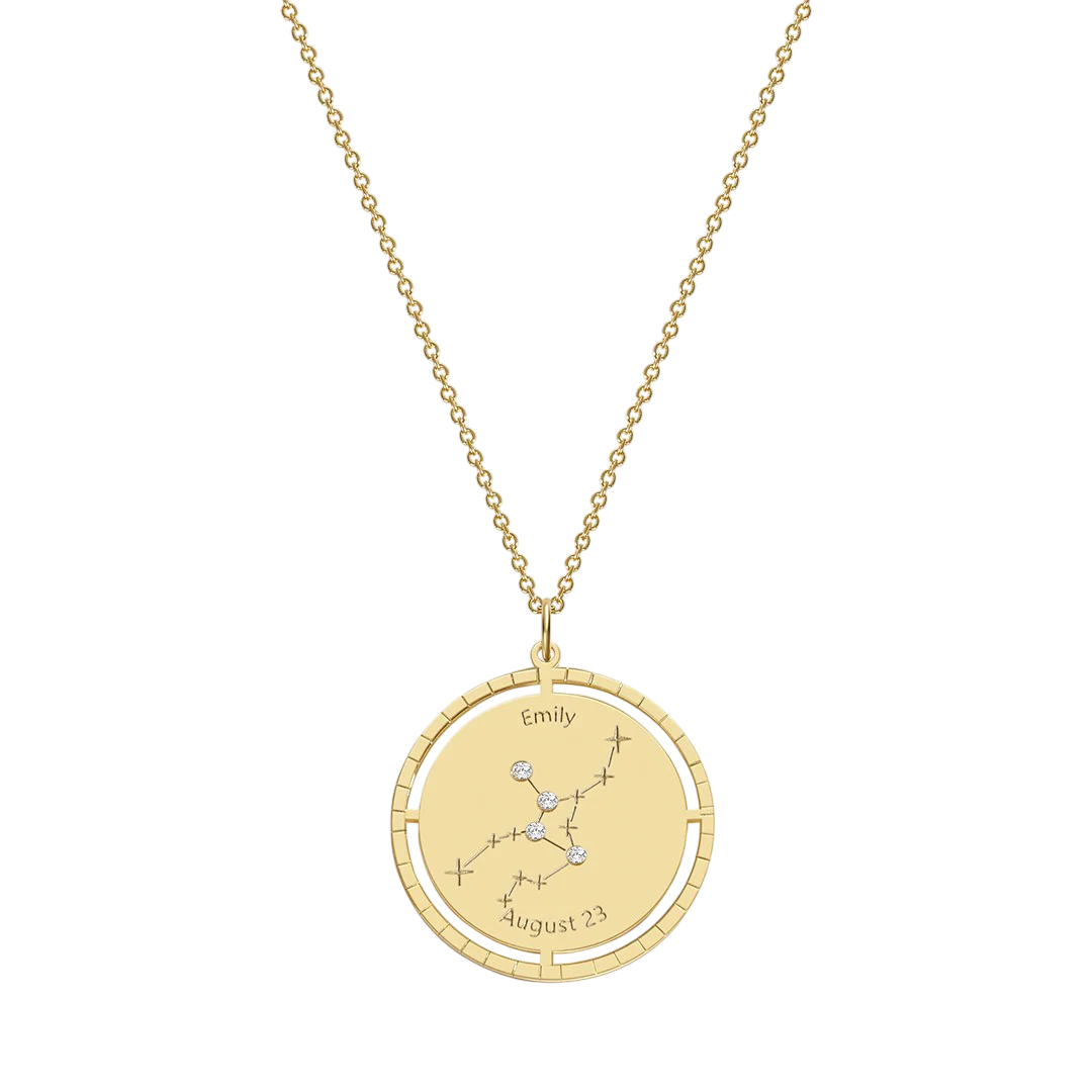 Personalized Constellation Pendant Necklace