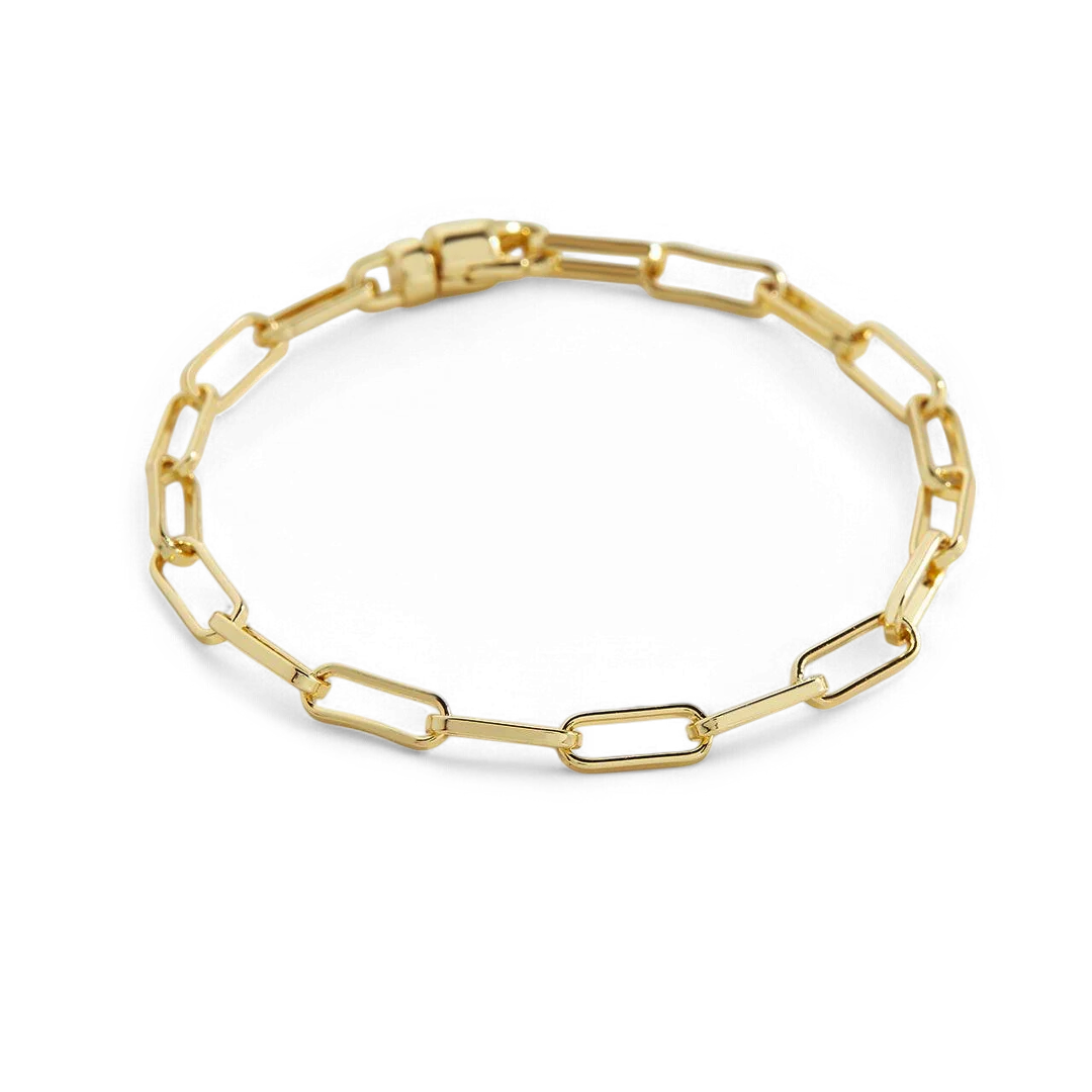 Open Link Paperclip Chain Bracelet