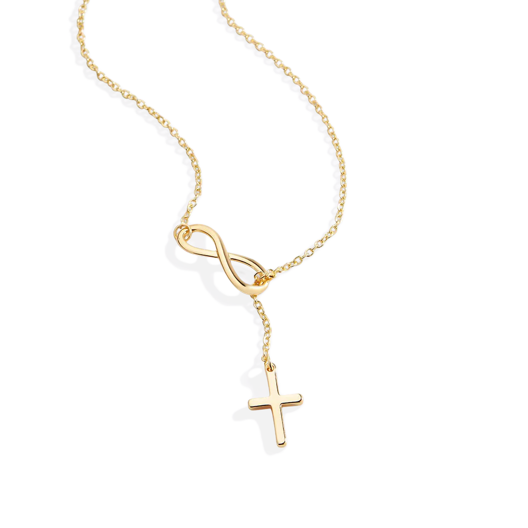 Infinity Cross Pendant Necklace