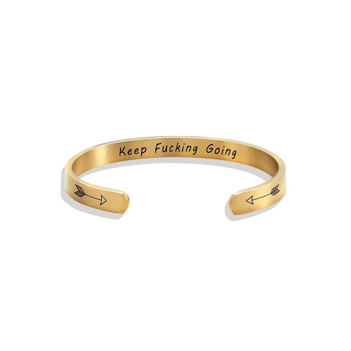 Keep Fucking Going Personalizable Cuff Bracelet