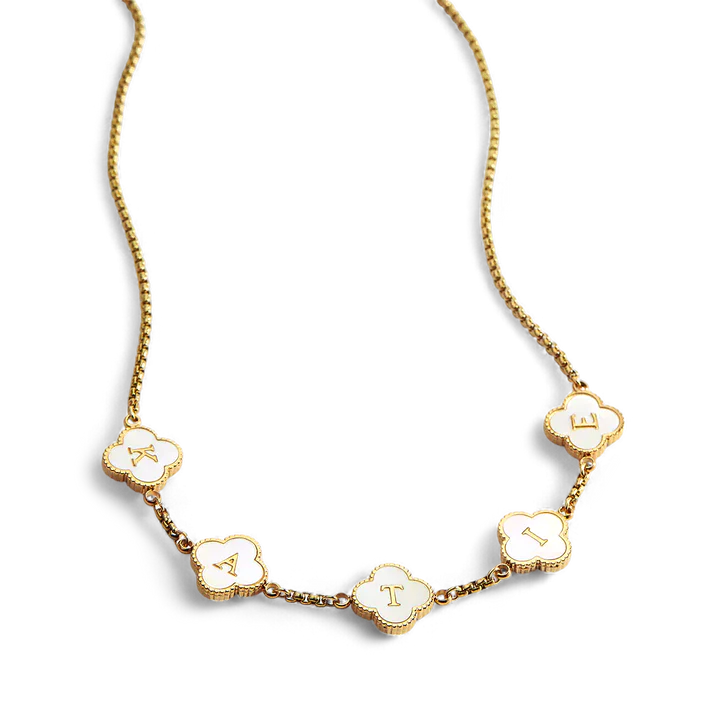 Clover Custom Name Necklace