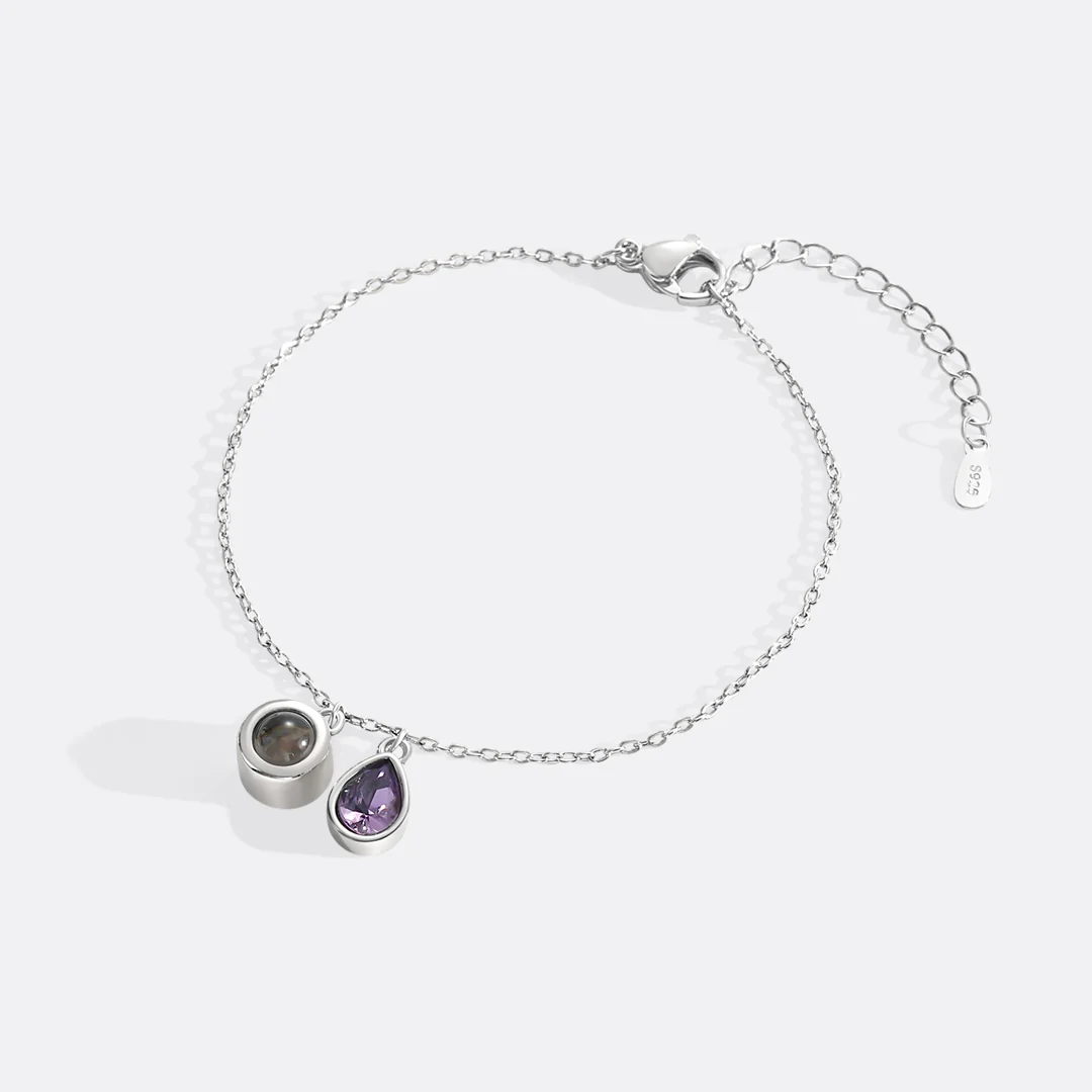 Birthstone Photo Bracelet