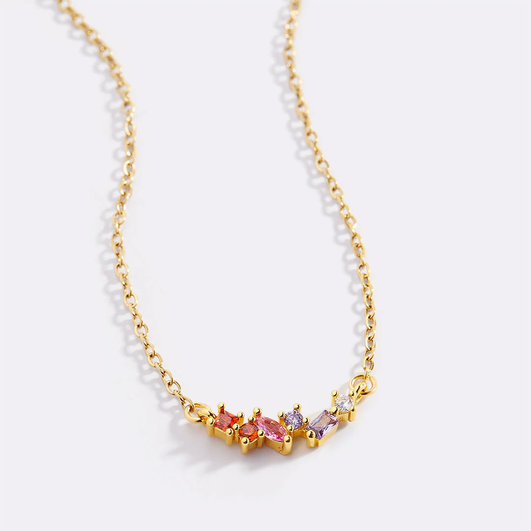 Ombre Birthstone Necklace