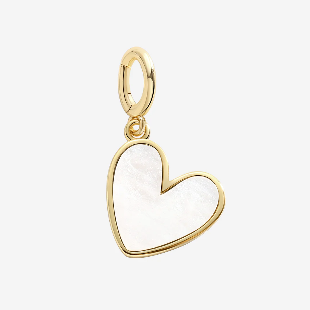 Natural Stone Heart Charm