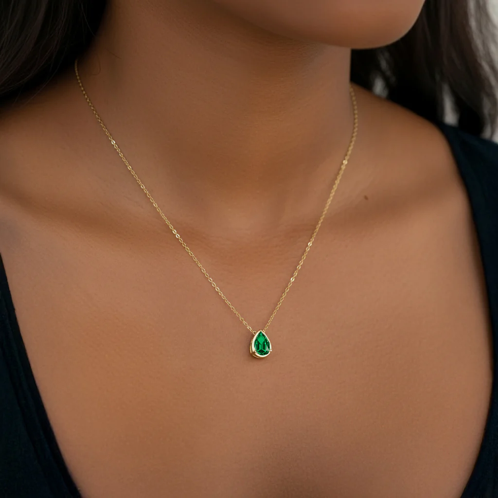 Diamond Teardrop Necklace