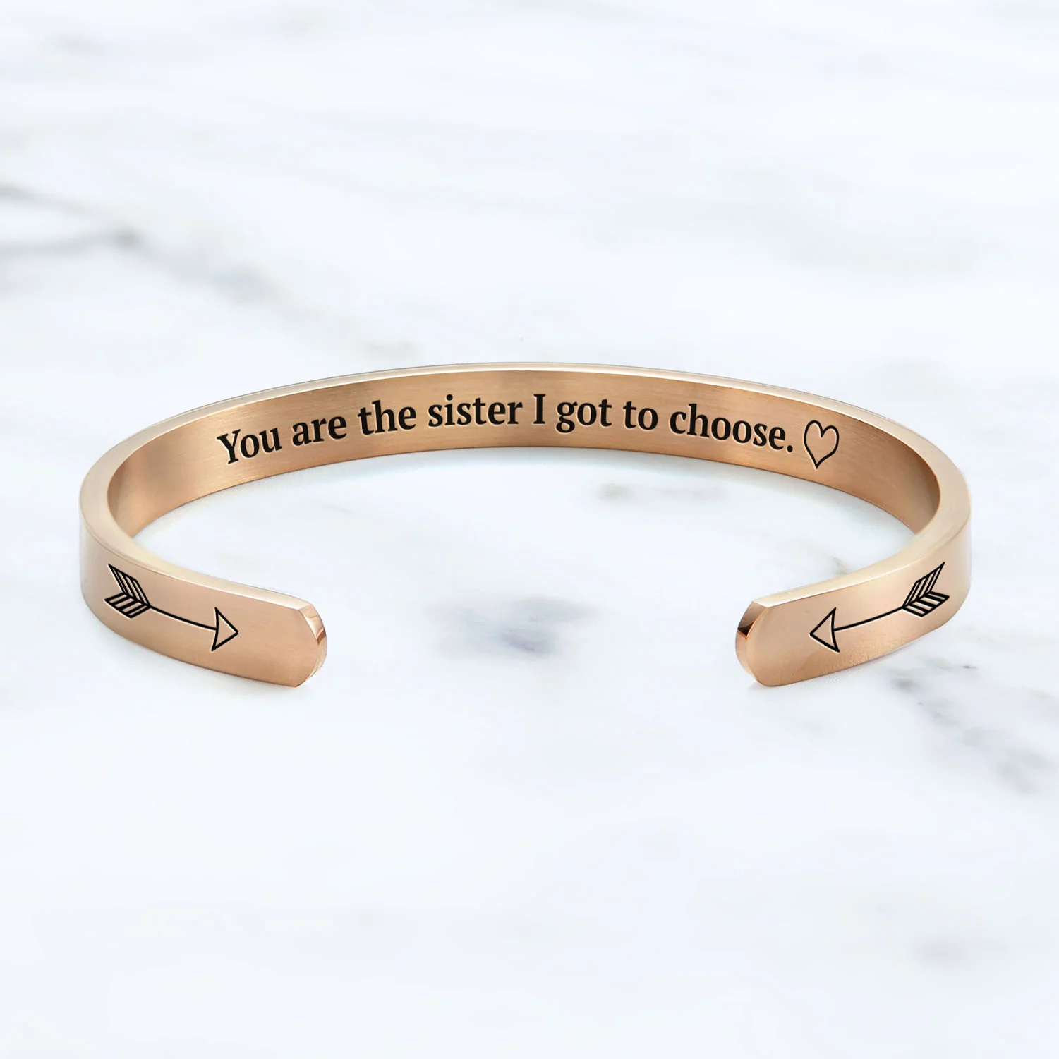 You are the Sister I got to Choose Personalizable Cuff Bracelet