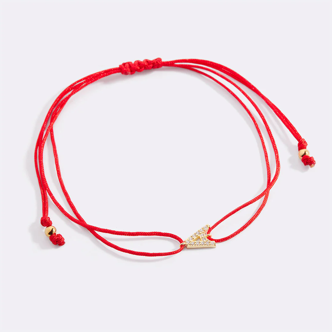 Initial String Adjustable Bracelet