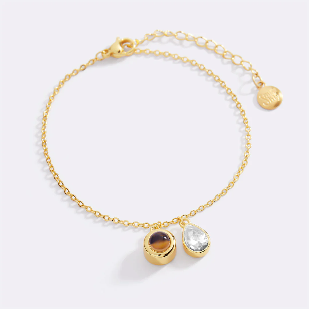 Birthstone Photo Bracelet