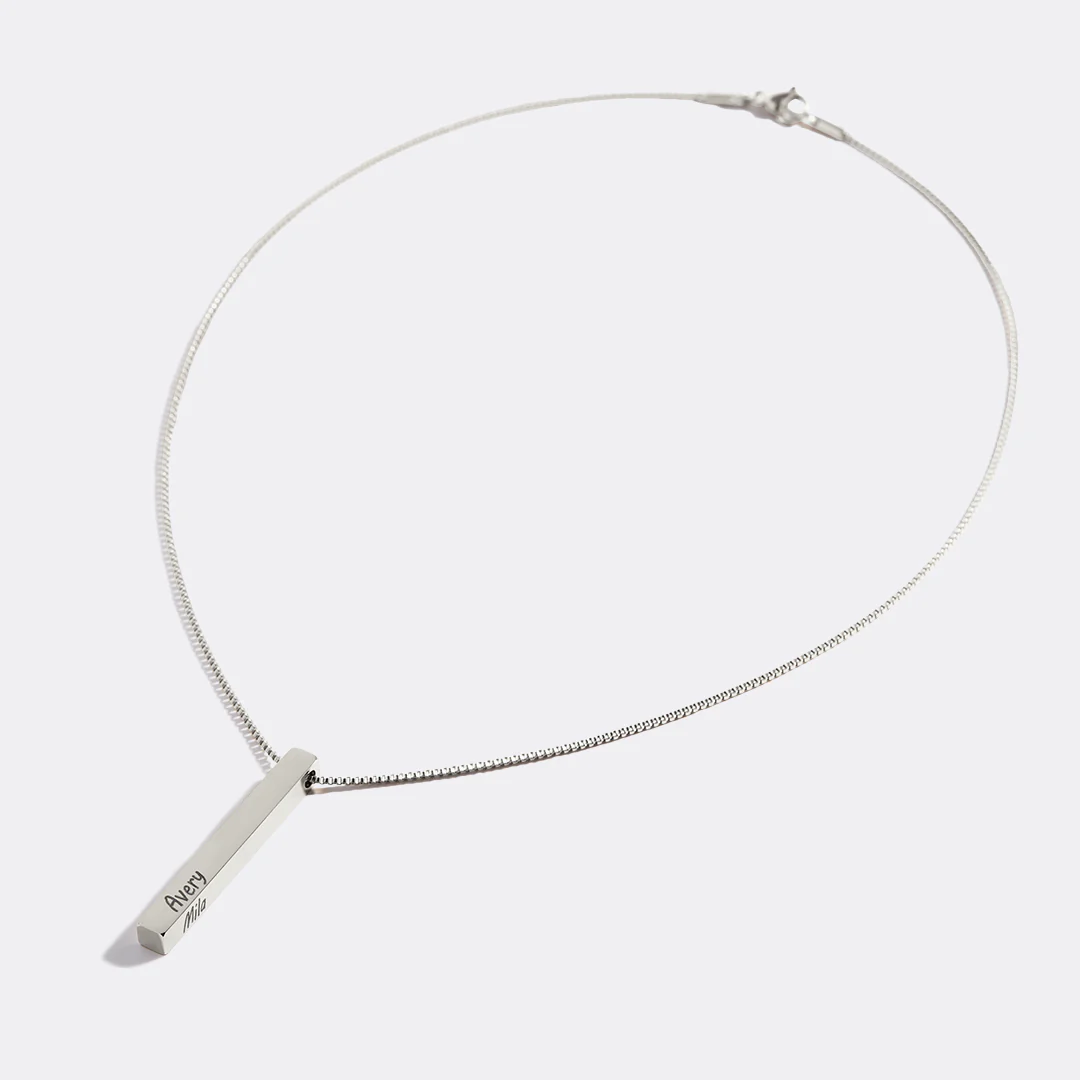 Muse Pillar Bar Necklace