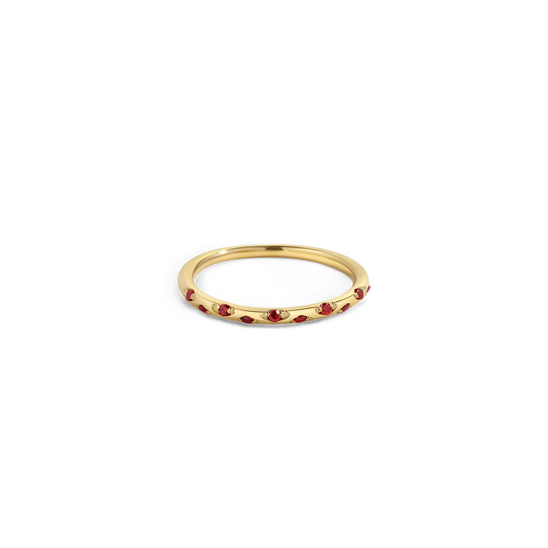 Dainty Constellation Birthstone Ring