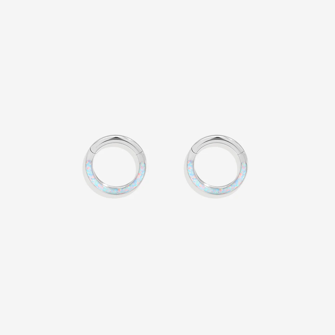 Magical Iridescent Clicker Hoops | 18g